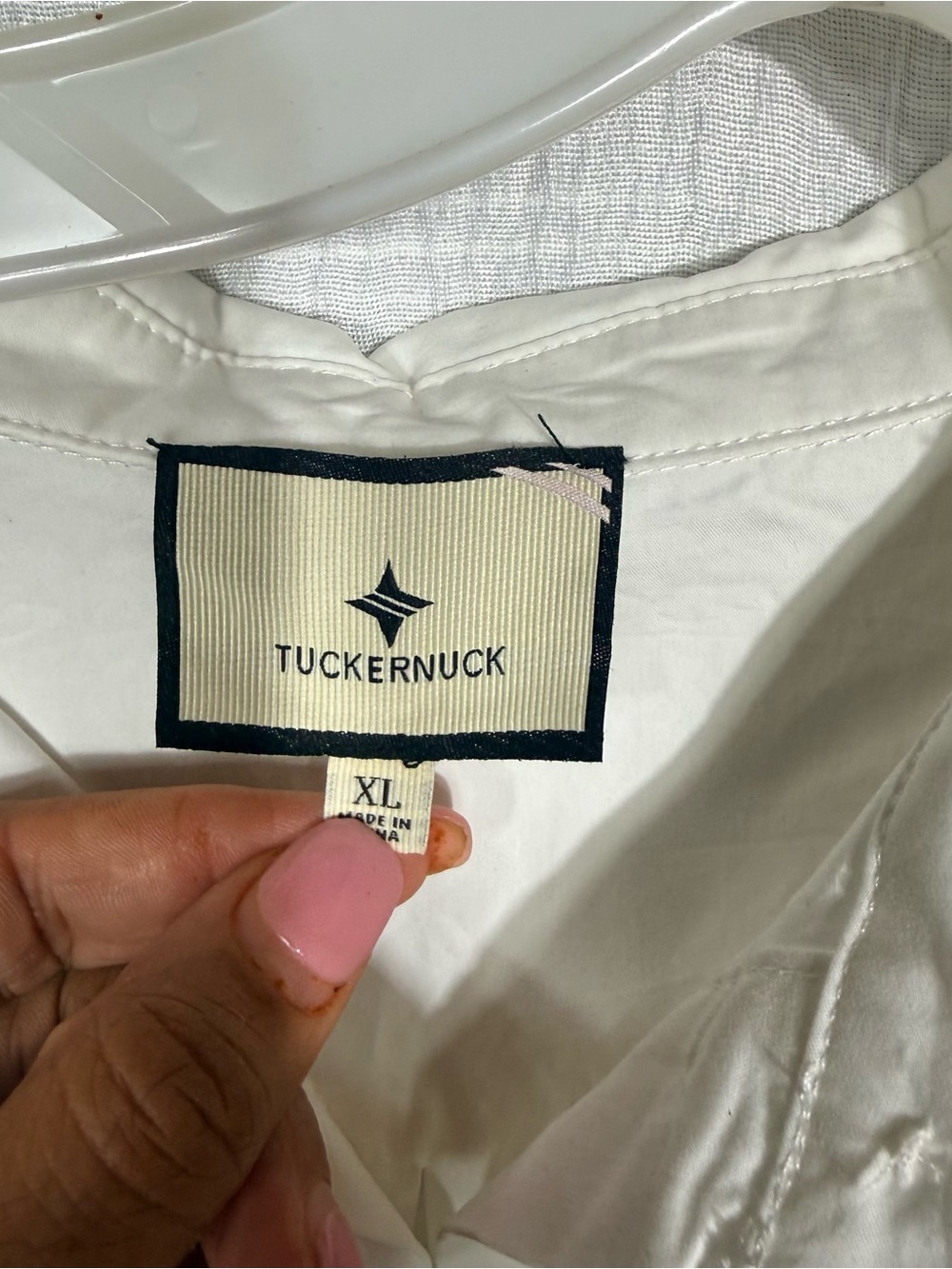 TUCKERNUCK White Callahan Shirt Dress extra large - Picture 7 of 12